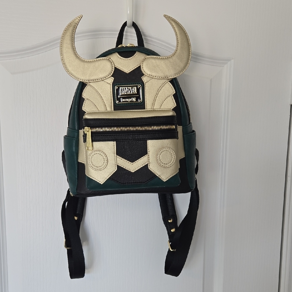Loungefly Marvel Loki Backpack - Black and Cream